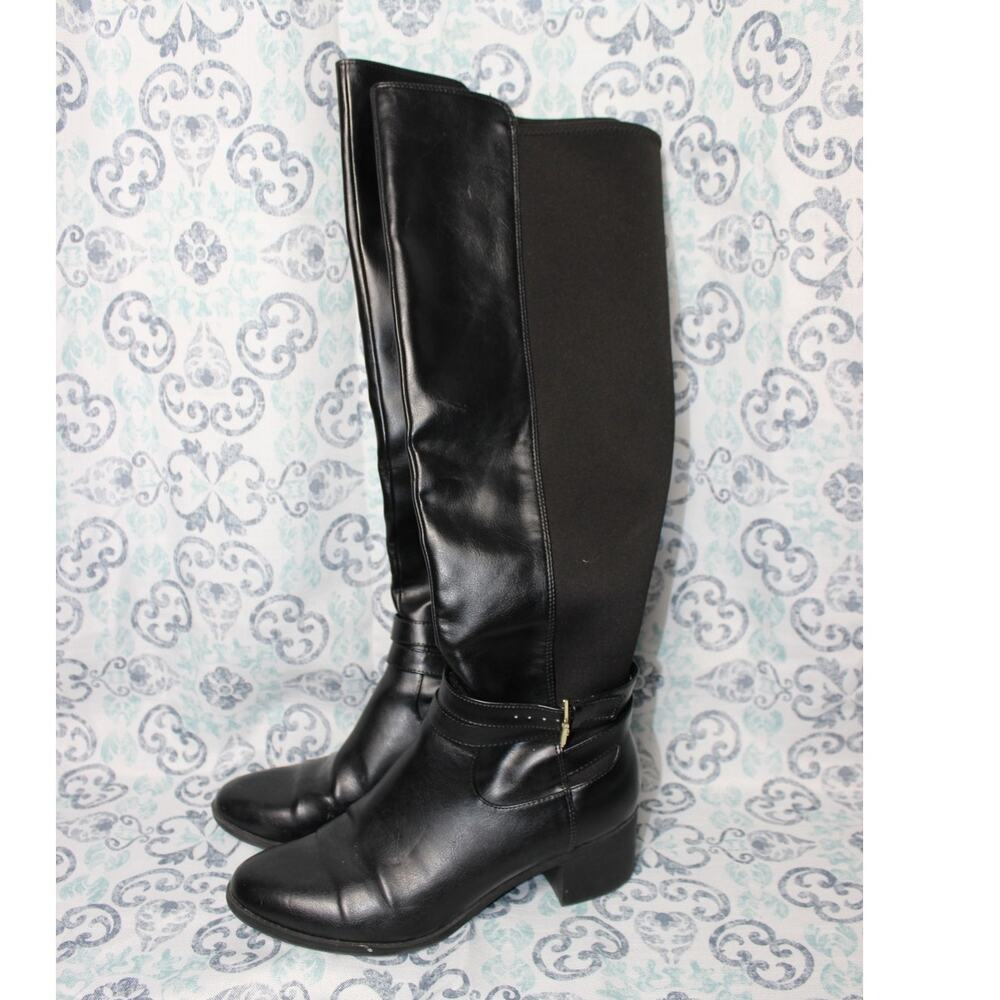Fioni‎ Boots Black, Knee-High Size 8
